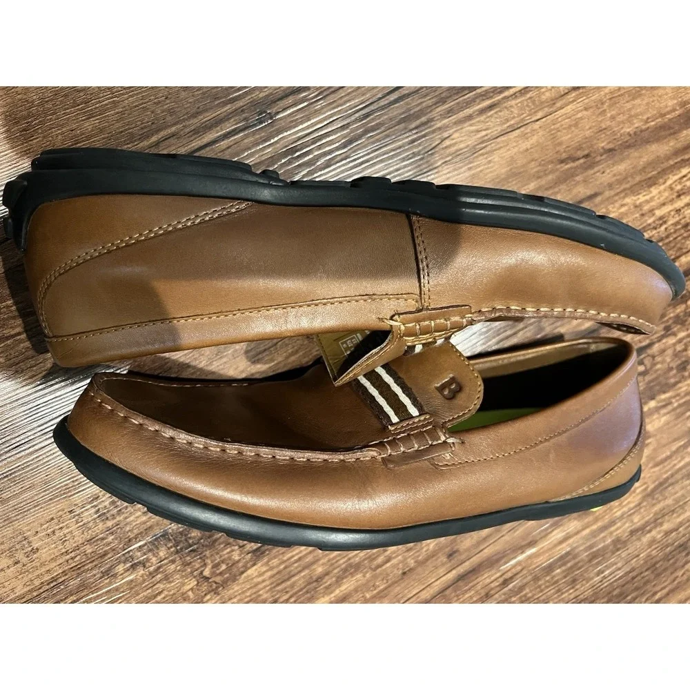 Bostonian Comonwealth Flexlite Men's Slip On Loafers Size‎ 10.5 M Brown Leather